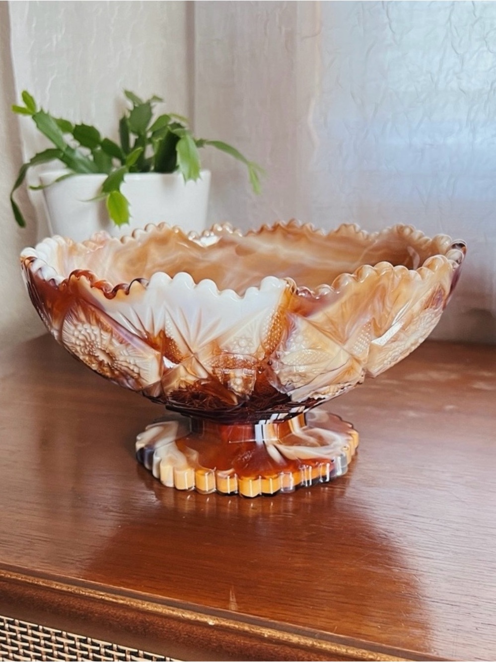 Vintage Imperial Slag Glass 1940’s